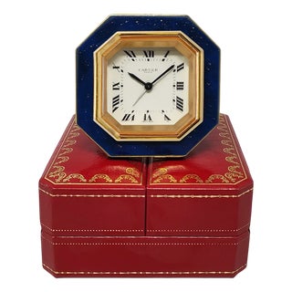 Vintage Pendulette Alarm Clock by Cartier, 1980s For Sale