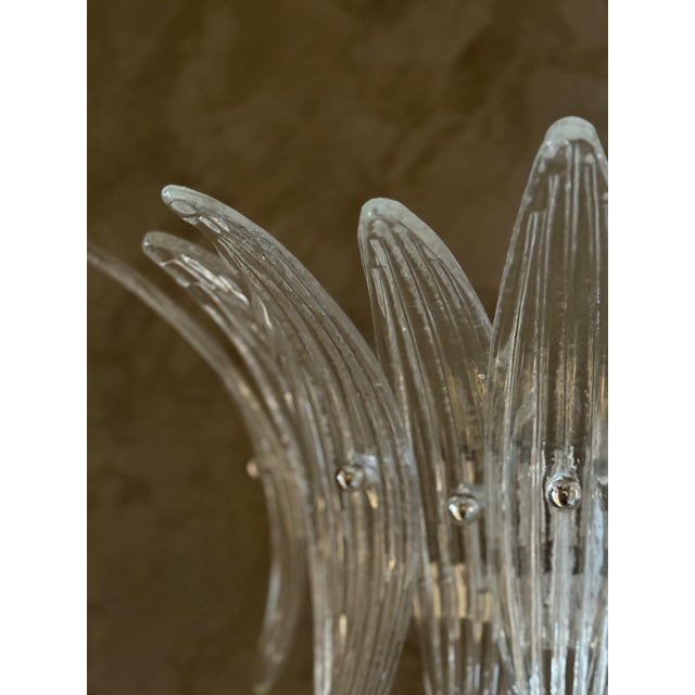 Vintage Wall Lamps in Clear Glass, Set of 2 For Sale - Image 13 of 18