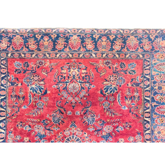 1930s Early 20th Century Persian Kashan Rug For Sale - Image 5 of 17