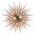 Vintage Seth Thomas Walnut & Brass Starburst Clock For Sale