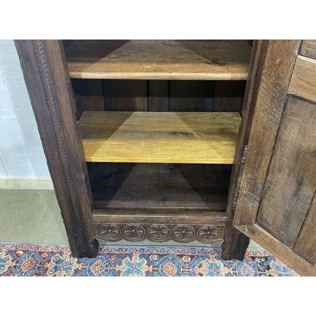Antique Rustic Oak Cabinet, 1800s For Sale - Image 17 of 18