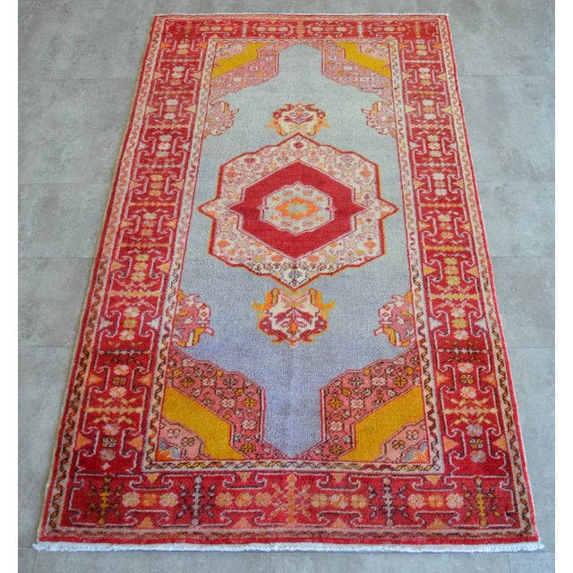 Early 20th Century Antique Turkish Rug - 3'7" X 6'3" For Sale - Image 14 of 14