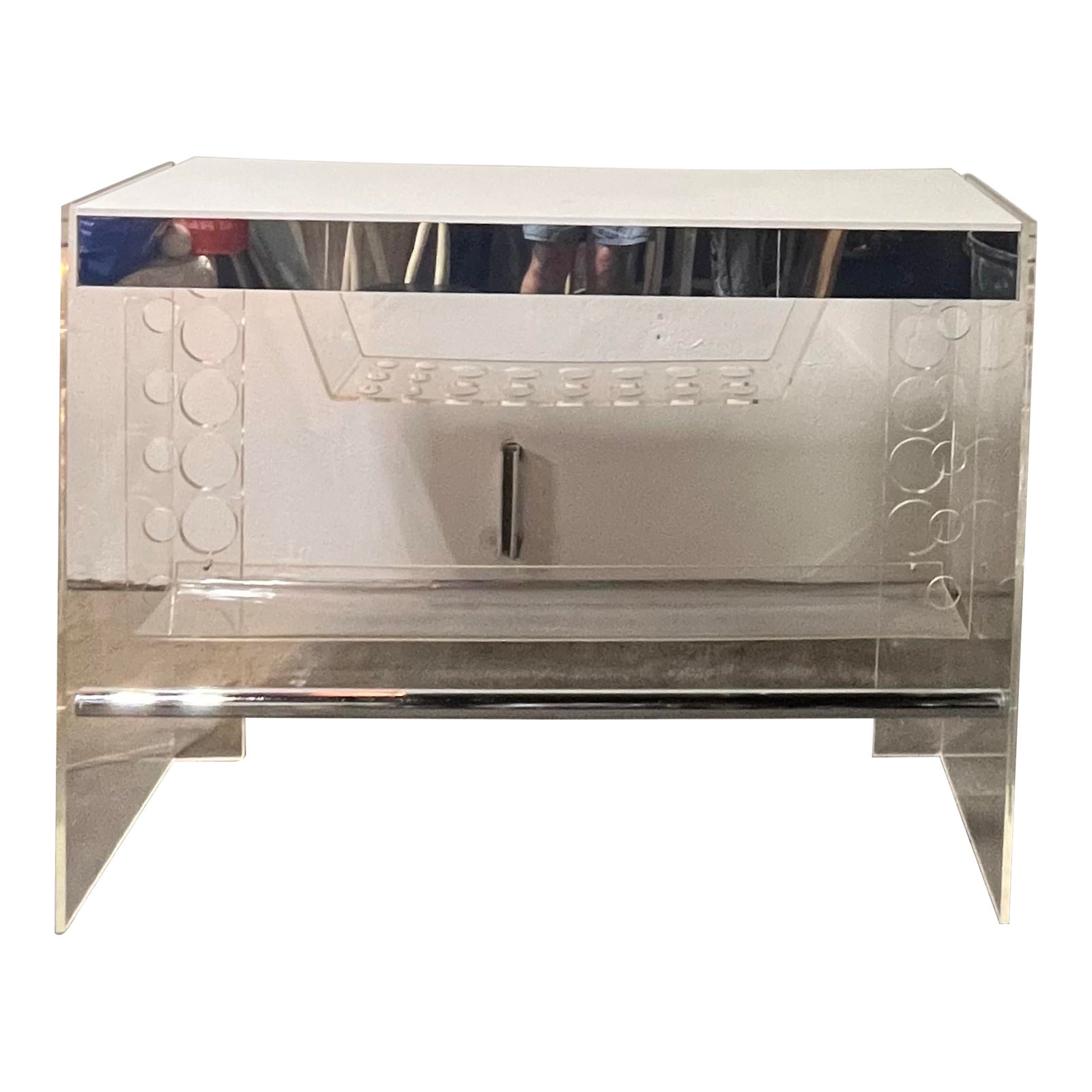 Mid Century Luigi Bardini Illuminated Lucite Bar and Corner Shelving ...