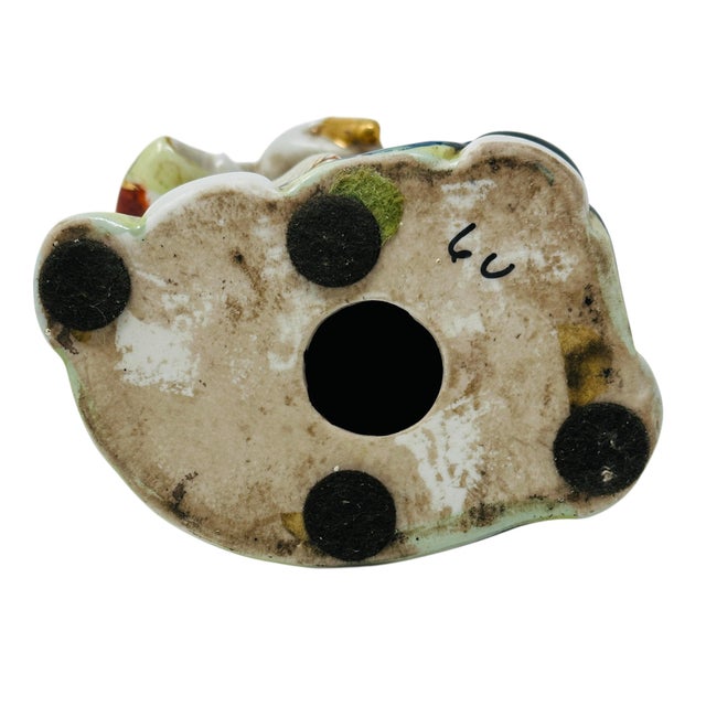 Vintage Chinese Lu Xing God of Prosperity Statue | 1970s Famille Rose Porcelain Figurine | Asian Home Decor Feng Shui Collectible | Good Fortune Gift For Sale - Image 13 of 13