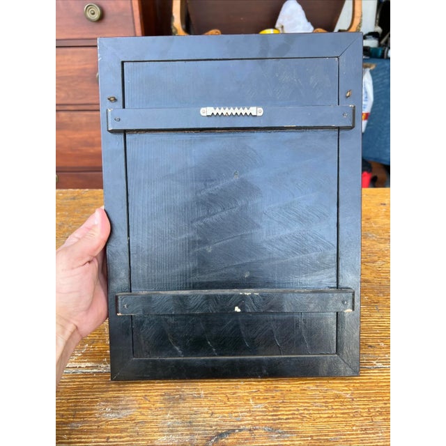 Vintage Chinese Carved Shell and Lacquer Peacock WallHang Artwork, Circa 1950’s For Sale - Image 10 of 15