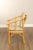 Chinese Bent Bamboo Vintage Set Of Four Horseshoe Back Armchairs For Sale - Image 11 of 12