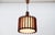 Mid-Century Modern Scandinavian Ceiling Lamps in Teak Wood and Copper, 1960s, Set of 2 For Sale - Image 10 of 16