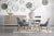 Wood Tapestry Grey Mahogany Dining Chair, White Speckle Stripe & Dove Rope For Sale - Image 7 of 13