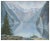 Serene mid-century landscape of mountains reflecting over a fjord in Norway by an unknown artist, Circa 1940's. Unsigned....