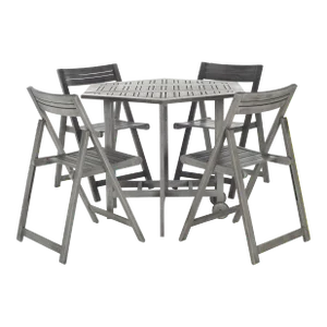 Roland Outdoor Set in Grey Wash - 5 Pieces
