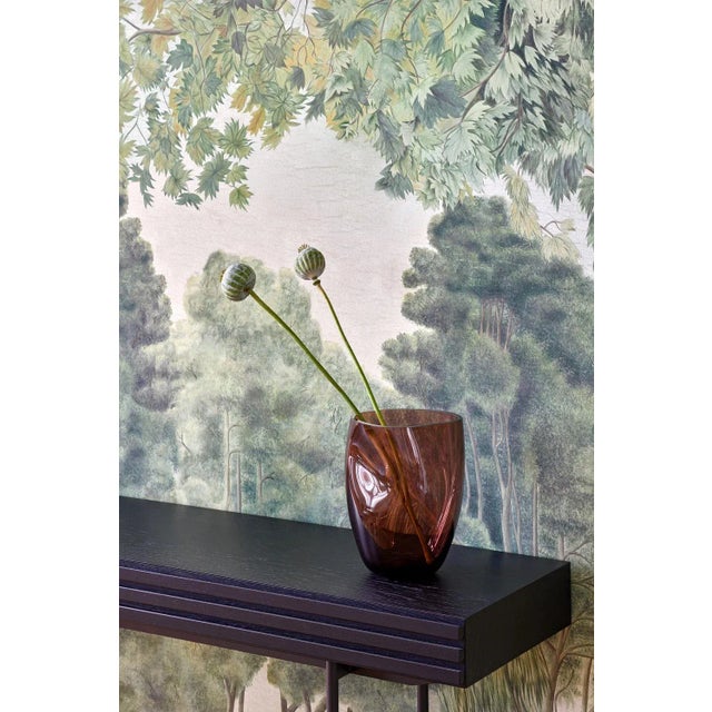 Contemporary Supernova II Amber Iridescent XL Vase by Simone Lueling for Eloa For Sale - Image 3 of 5