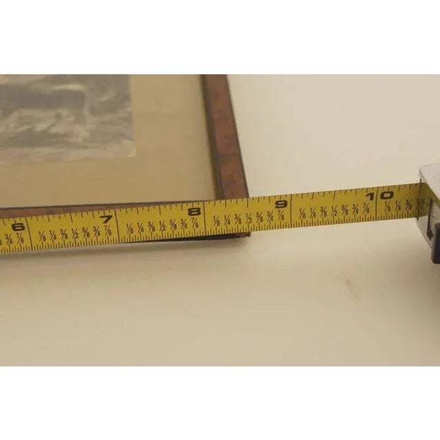 Late 19th Century Late 19th Century Figurative Pencil Sketch by Herman Hartwich, Framed For Sale - Image 5 of 7