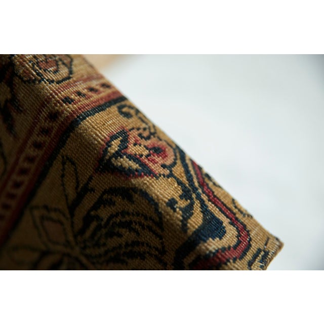 Old New House Decorative Cork Board Antique Kerman Rug Fragment Art For Sale - Image 4 of 10