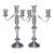 MOS2026Antique Silver Plated Three Arm English Candleabras - A Pair For Sale
