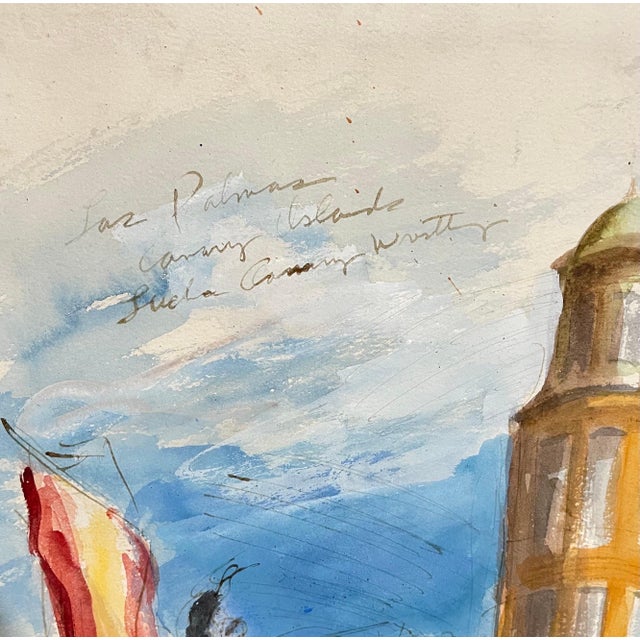 Mid 20th Century John Groth, Large Watercolor Painting John Groth, Men Wrestling, Esquire Magazine Wpa Artist For Sale - Image 5 of 13