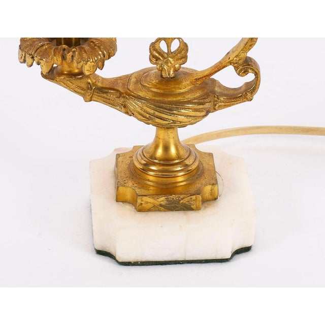 Antique 20th Century Classical Ormolu Aladdin Table Lamp For Sale - Image 10 of 16