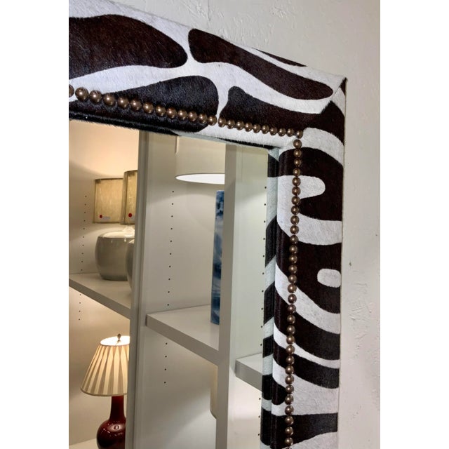 Modern Mirror Image Co. Modern Zebra Wall Mirror For Sale - Image 3 of 5