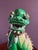 Foo Dog 19th Century Antique Chinese Hand Made Ceramic in the Famille Vert Glaze. 15-3/4” Tall. For Sale - Image 4 of 11