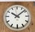 Industrial German Grey Electric Station Wall Clock from Aeg, 1960s For Sale - Image 9 of 16