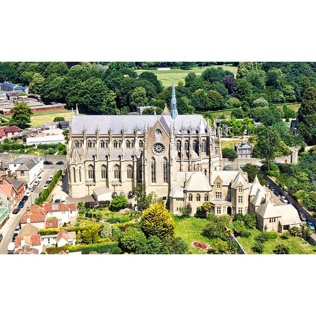 1960s Watercolor; Harold Latham; The Cathedral Church of Our Lady and St. Philip Howard Arundel, West Sussex, England For Sale - Image 9 of 9