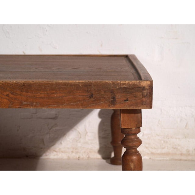 Wood Vintage Japanese Folding Low Table in Wood, Japan, 1920 For Sale - Image 7 of 13