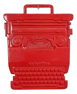 Italian Modern Red Valentine Advertising Sign by Ettore Sottsass for Olivetti, 1970s