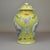 20th Century Column Vase with Cover in Porcelain Famille Jaune, China For Sale - Image 6 of 7