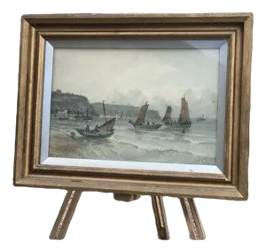 F E Jamieson, Marine Scene, 20th Century, Watercolour, Framed