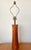 Wood Rare Turned Teak and Ceramic Martz Dots Lamp With Shade For Sale - Image 7 of 7