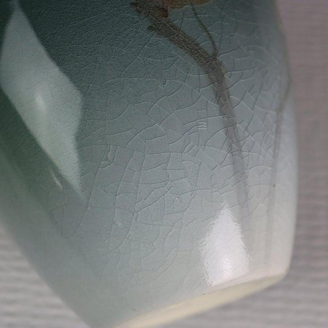 Arts & Crafts Rookwood Carl Schmidt Hand Painted Columbine Iris Glaze C1920 For Sale - Image 6 of 6