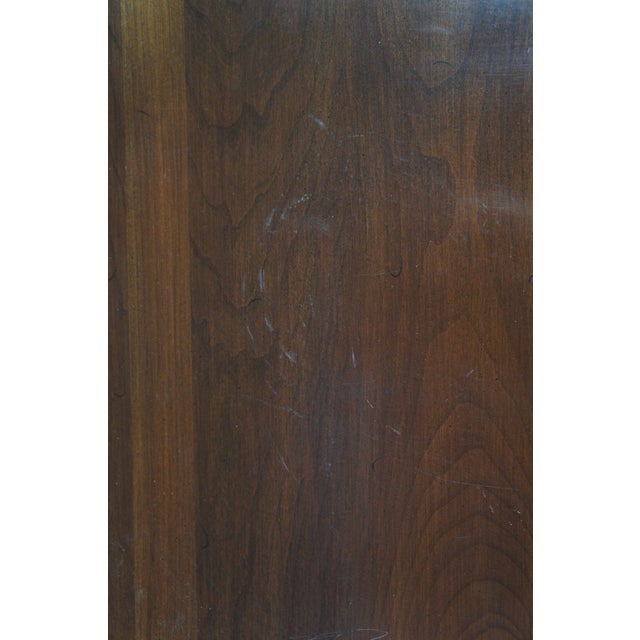 1980 Ethan Allen Georgian Court Cherry Lowboy Console Table Hall Chest 11-9205 For Sale - Image 11 of 14