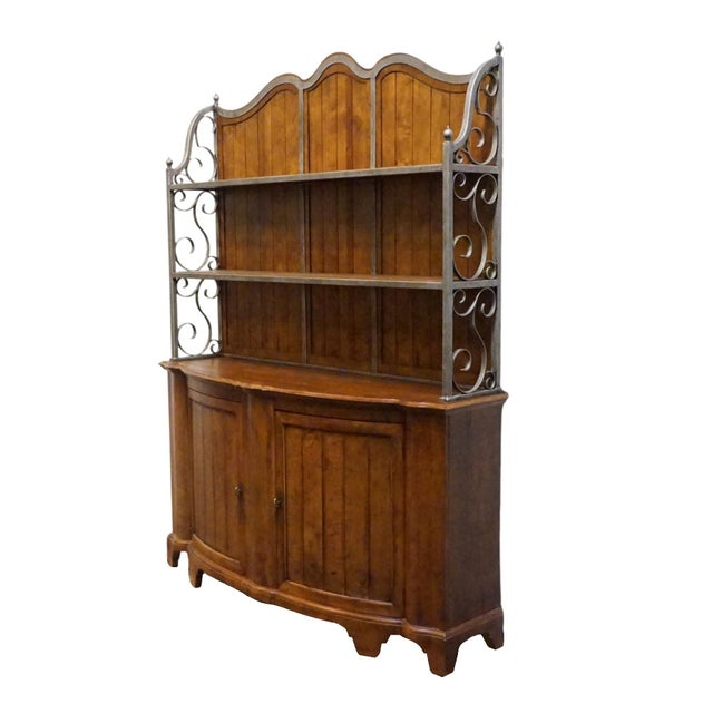 Century Furniture Century Furniture Solid Cherry Town & Country Somerset 66" Buffet W. Bakers Rack Hutch 42-412 For Sale - Image 4 of 11