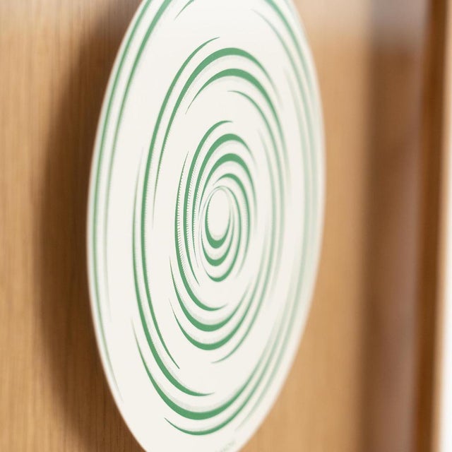 Marcel Duchamp, Green White Spirale Blanche Rotorelief from Konig Series 133, 1987, Wood For Sale - Image 9 of 13