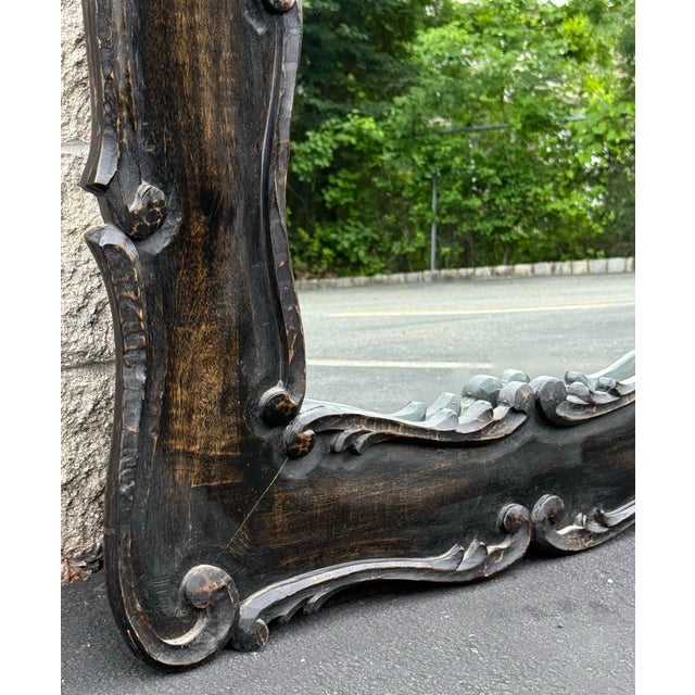 Rococo Rustic French Rococo Oversized Wall Mirror For Sale - Image 3 of 10