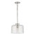 Thomas O'Brien for Visual Comfort Signature Katie Dome Pendant in Polished Nickel with Clear Glass For Sale