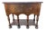 Antique William & Mary Walnut and Burl Walnut Veneer Lowboy Console Table For Sale