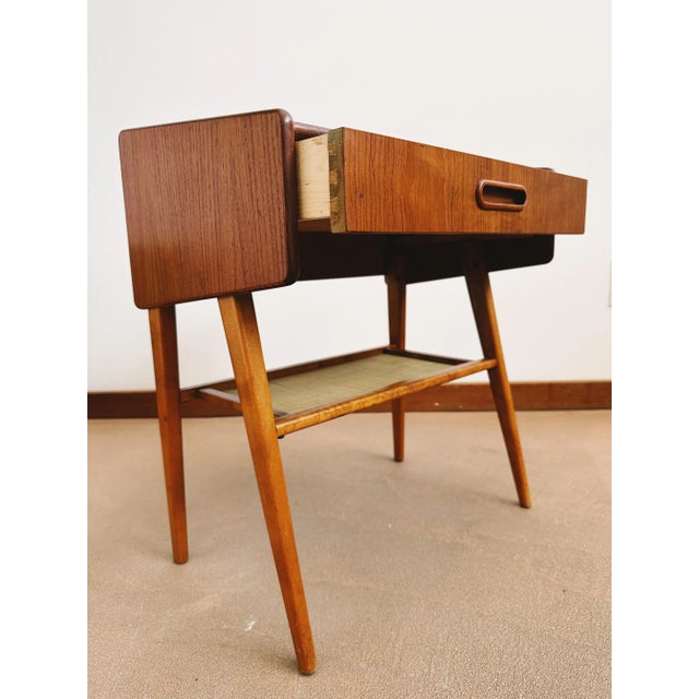 1950s Vintage Teak Side Table - Sweden For Sale In San Francisco - Image 6 of 13