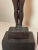 Pair of Antique Carved Newcombe Wood Nude Lady Man Sculpture Candlestick Statue For Sale - Image 10 of 16
