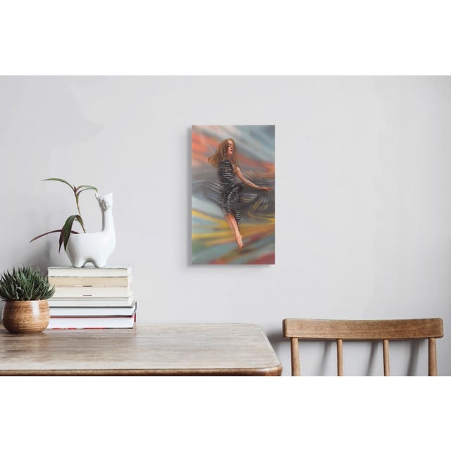 Early 21st Century Capturing Serenity by Michelle Jader | Oil On 3 Acrylic Panels of a woman dancing gracefully For Sale - Image 5 of 5