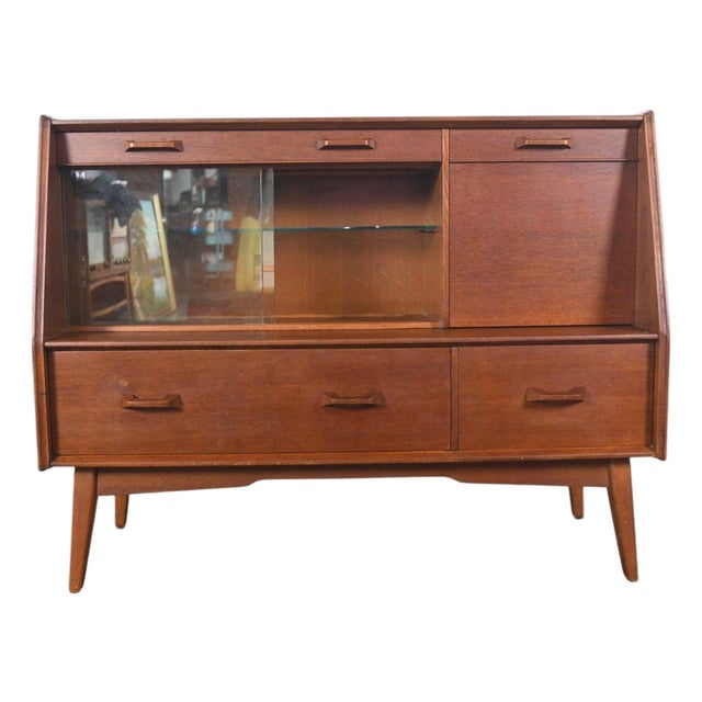Mid 20th Century Early E. Gomme / G Plan Credenza in Teak + Oak For Sale