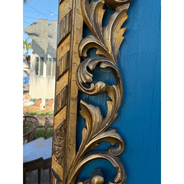 Early 19th Century Large Italian Florentine Gilt Wood Mirror For Sale - Image 9 of 9