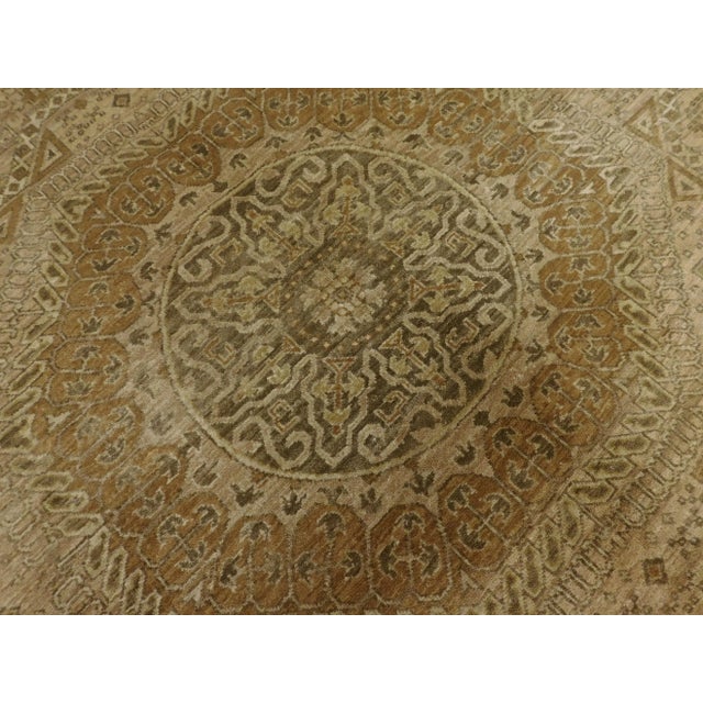Early 21st Century Vintage Hand-Knotted Indian Rug in Mamlook Style. 7'10"x 8' For Sale - Image 4 of 13