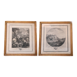 17th Century French Landscape Engraving (Set of 2)