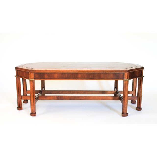 Asian Inspired Wood Coffee Table By Gordon S Furniture Chairish