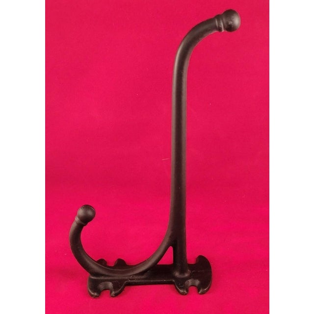 Mid 20th Century Vintage 7 1/2" Cast Iron Tack Room Wall Hook For Sale - Image 5 of 7