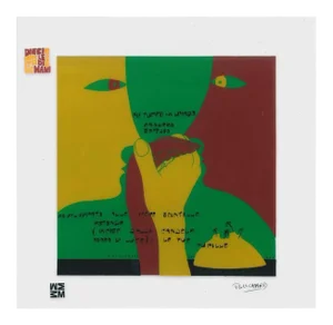 Azzurro Soffuso - Screen Print on Acetate by E. Pouchard - 1973 1973