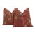 Luminous Khaddar, Set of 2 Antique Phulkari Pillow Covers For Sale
