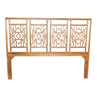 Boho Chic David Francis Furniture White Tulum Kind Headboard (Only White Available) For Sale