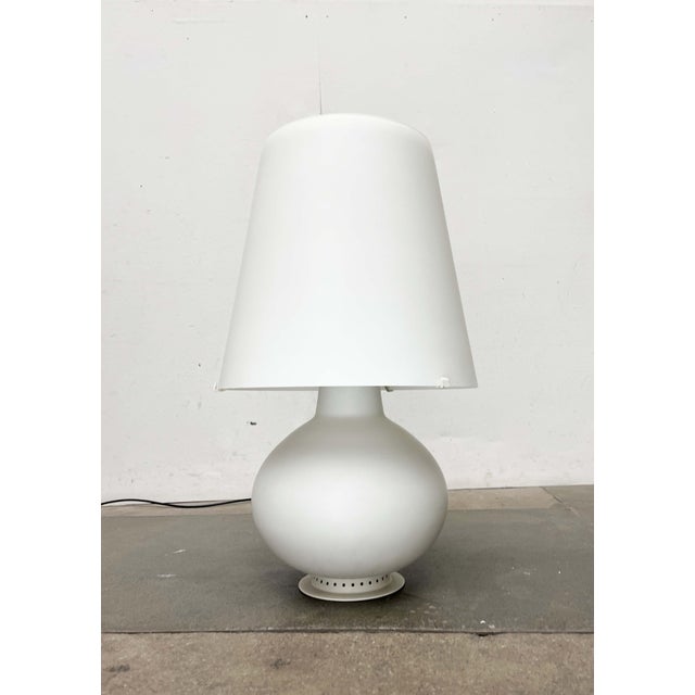 Mid-Century Modern Italian Model 1853 Grande Glass Floor Lamp by Max Ingrand for Fontana Arte For Sale - Image 6 of 18