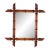 Antique French Faux Bamboo Wall Mirror For Sale